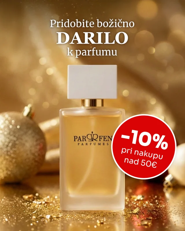🎄 Še nimate vseh božičnih daril? 🎁 Ne skrbite, čudovit vonj razveseli vsakogar. V naši spletni trgovini najdete desetine priljubljenih svetovnih dišav 😍 Pripravili smo tudi posebno akcijo – ob nakupu nad:
⭐️ 35€: ženski nakit kot darilo
⭐️ 38€: ženski nakit + brezplačna dostava
⭐️ 50€: ženski nakit + brezplačna dostava + 10% popust na celotno naročilo

👉 Darilo vam samodejno dodamo k naročilu. Popust se obračuna v košarici.

✅ Vse parfume najdete na www.parfens.si 👈 Razveselite svoje najbližje in sebe z nakupom na Parfenu ❤️